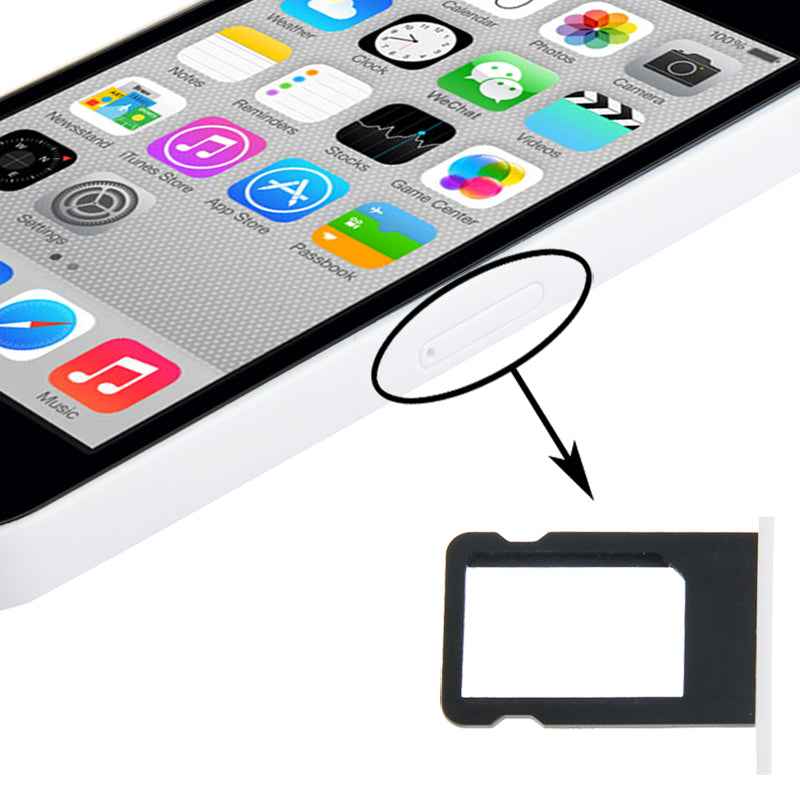 SIM-Card-Tray-Holder-for-iPhone-5C(White)