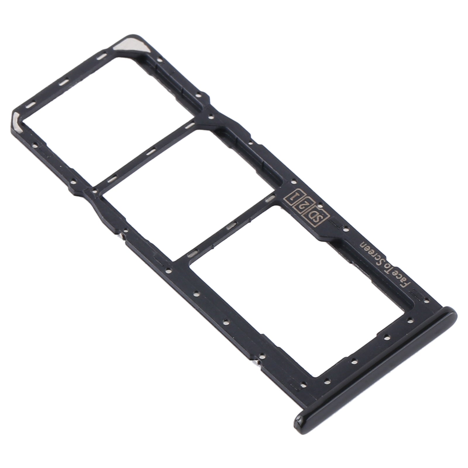 SIM-Card-Tray-+-SIM-Card-Tray-+-Micro-SD-Card-Tray-for-Motorola-One-(P30-Play)-XT1941(Black)