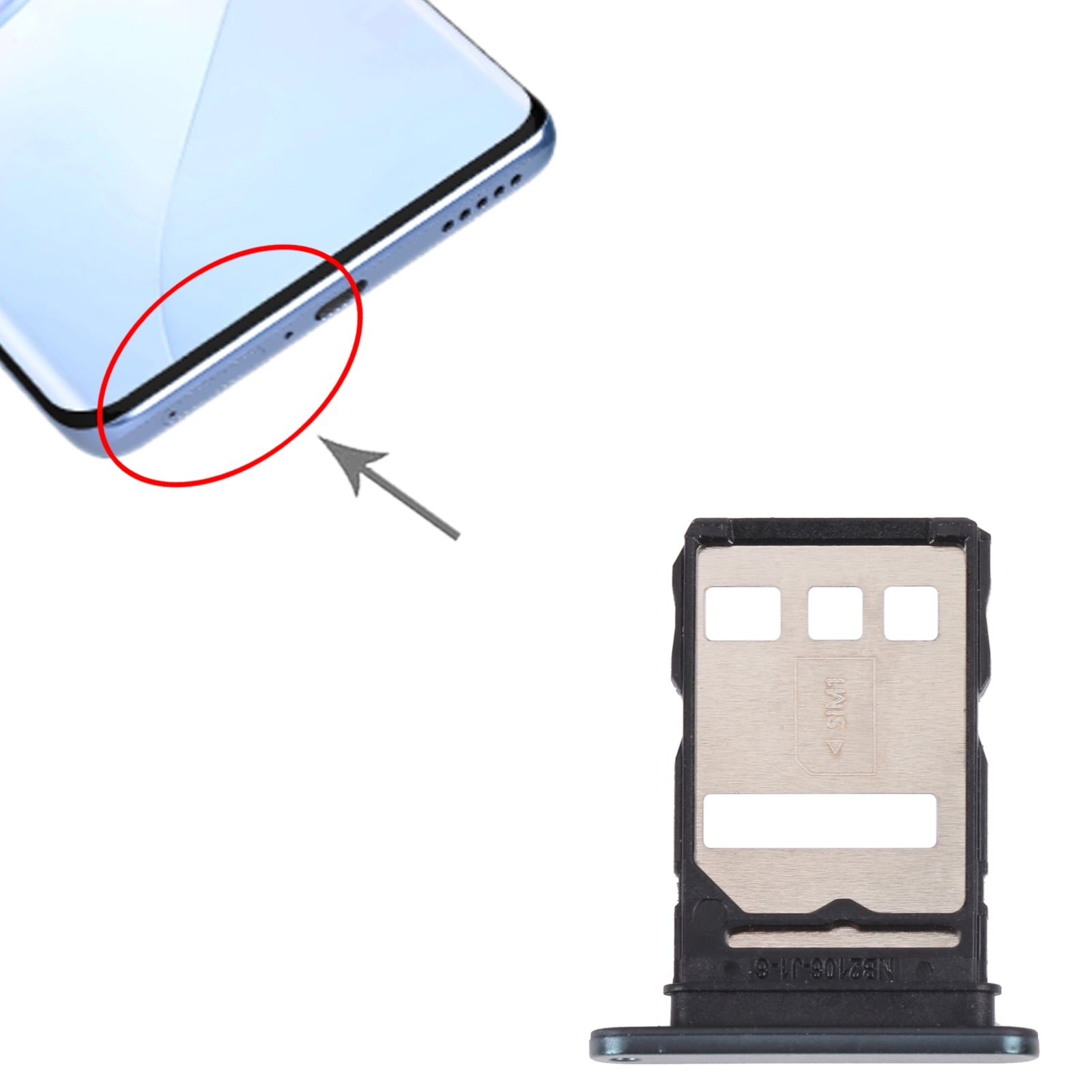 SIM-Card-Tray-for-Huawei-Nova-9(Black)