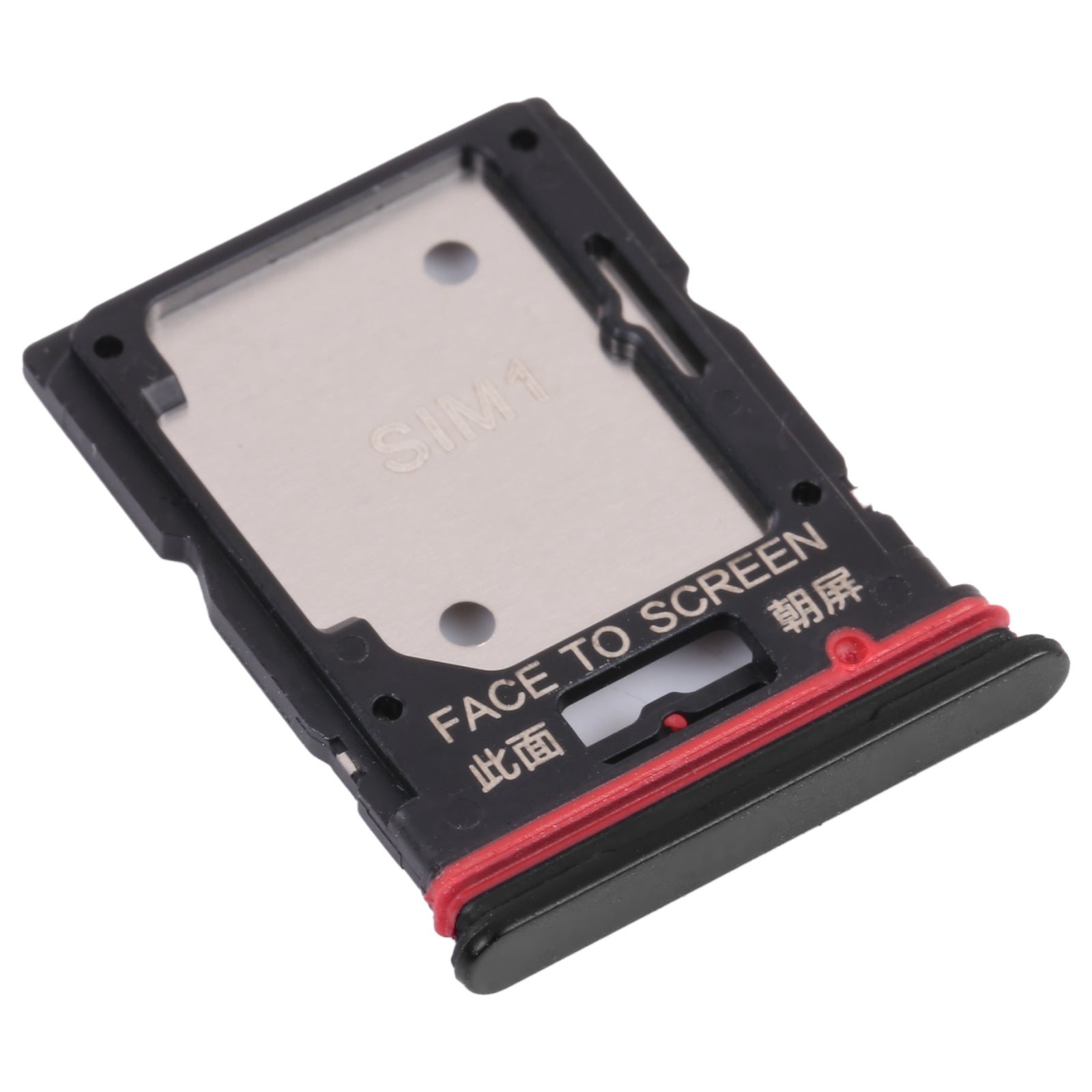 SIM-Card-Tray-+-SIM-Card-Tray-/-Micro-SD-Card-Tray-for-Xiaomi-Redmi-Note-11-Pro-(China)-21091116C-/-Redmi-Note-11-Pro+-5G-/-11i-/-11i-HyperCharge-5G-21091116UI(Black)