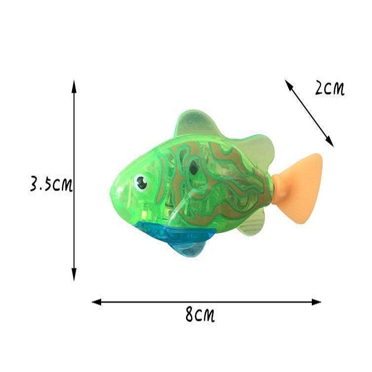 Simulation-Electric-Fish-Babies-Shower-Toy-with-Swimming-&-Lighting-Function(Color-Random-Delivery)