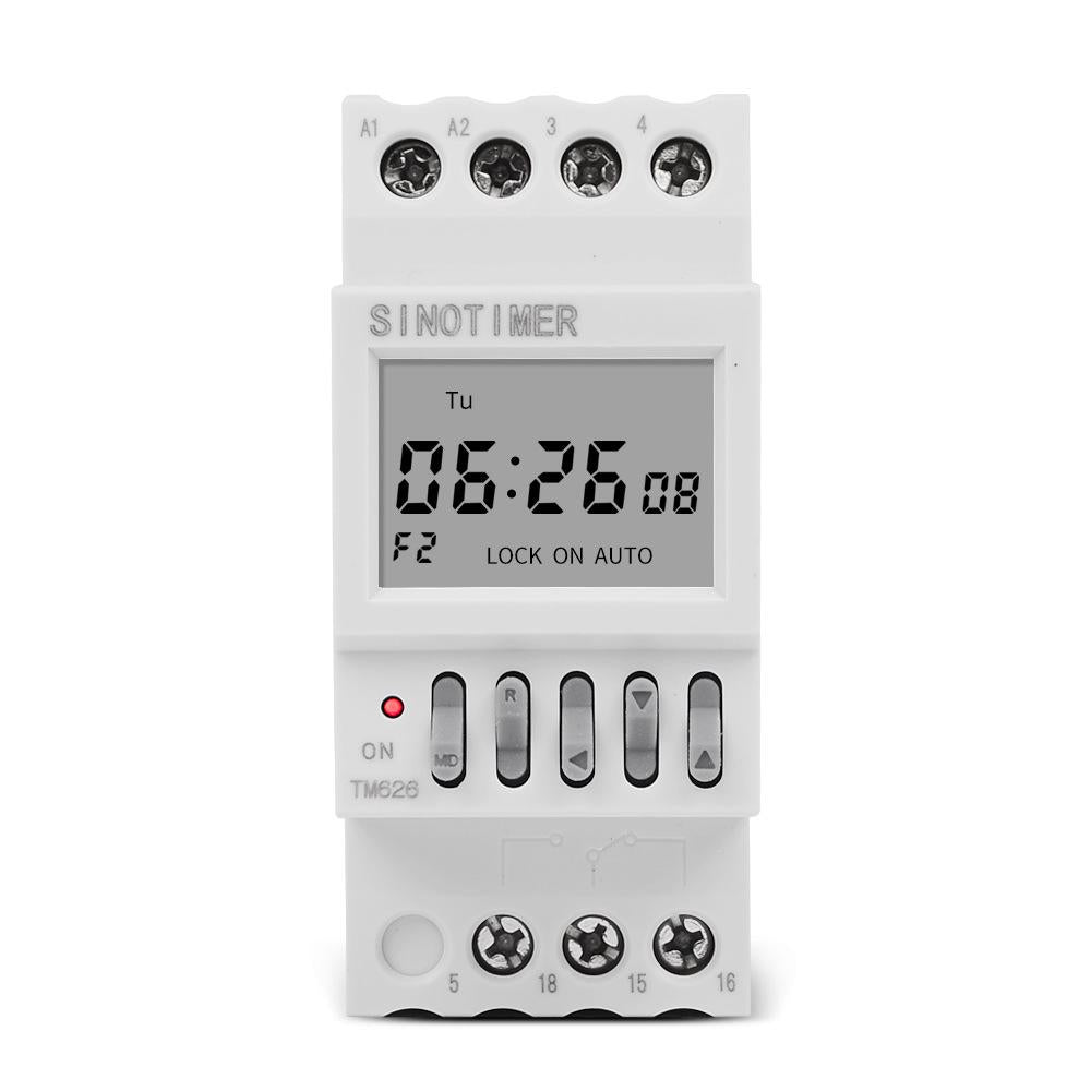 SINOTIMER-TM626-2-Channel-Timer-Switch-220V-7-Days-Weekly-Programmable-Timer