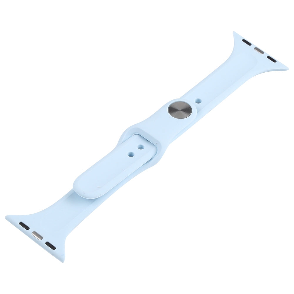 Slimming-Silicone-Watch-Band-For-Apple-Watch-Series-9&8&7-41mm-/-SE-3&SE-2&6&SE&5&4-40mm-/-3&2&1-38mm(Light-Purple)