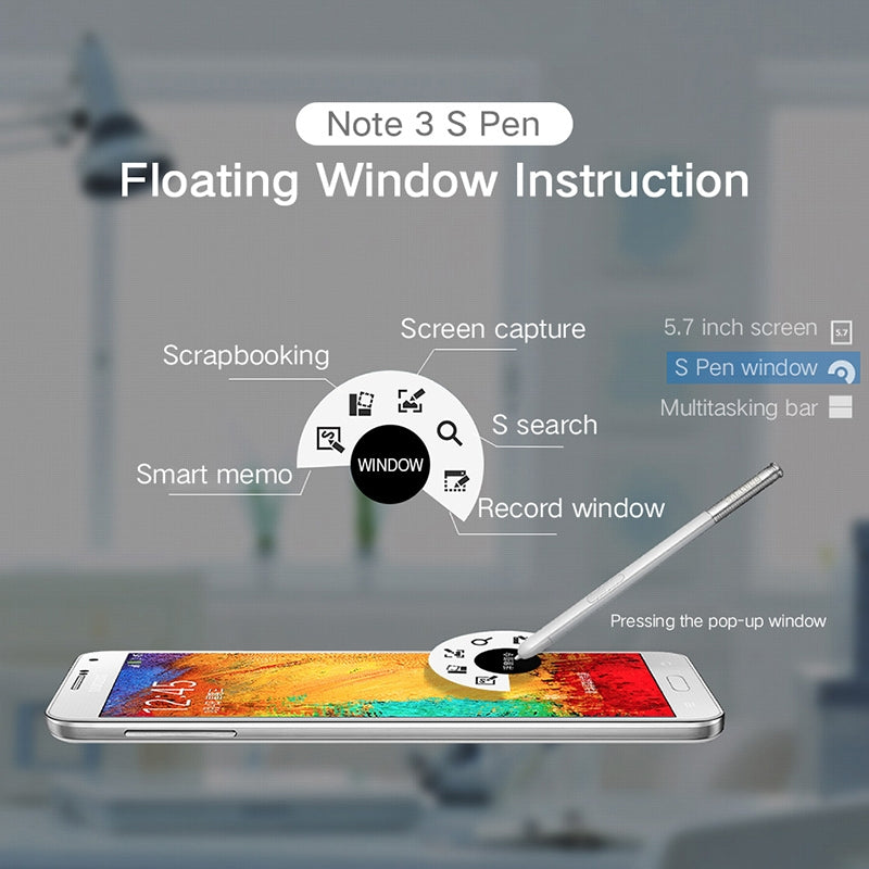 Smart-Pressure-Sensitive-S-Pen-/-Stylus-Pen-for-Galaxy-Note-III-/-N9000(Black)