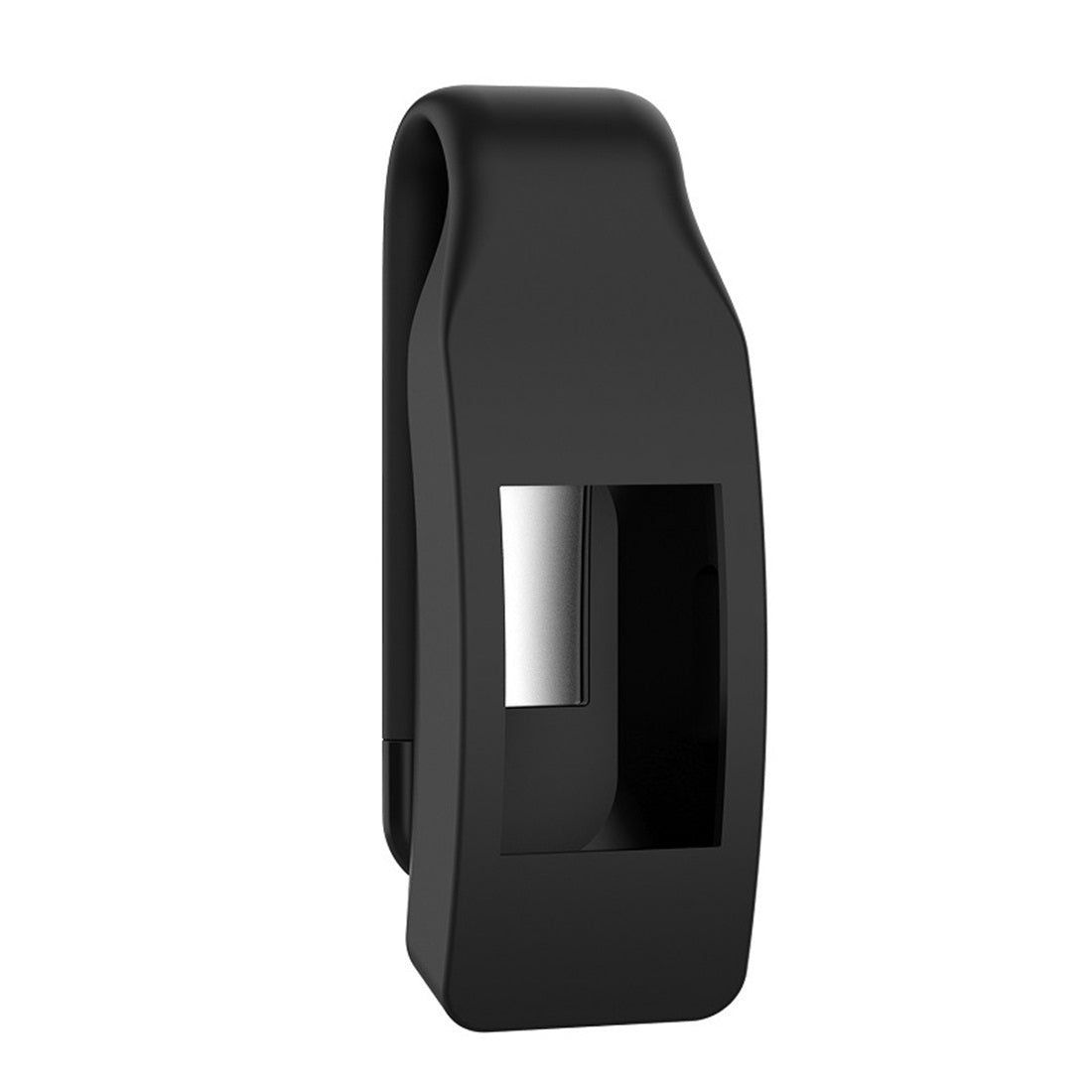 Smart-Watch-Silicone-Clip-Button-Protective-Case-for-Fitbit-Inspire-/-Inspire-HR-/-Ace-2(Black)