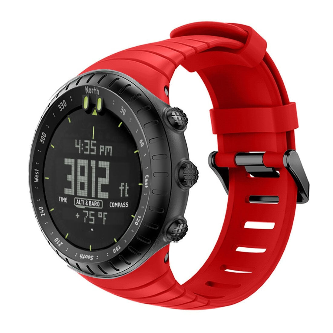 Smart-Watch-Silicone-Watch-Band-for-Suunto-Core(Red)
