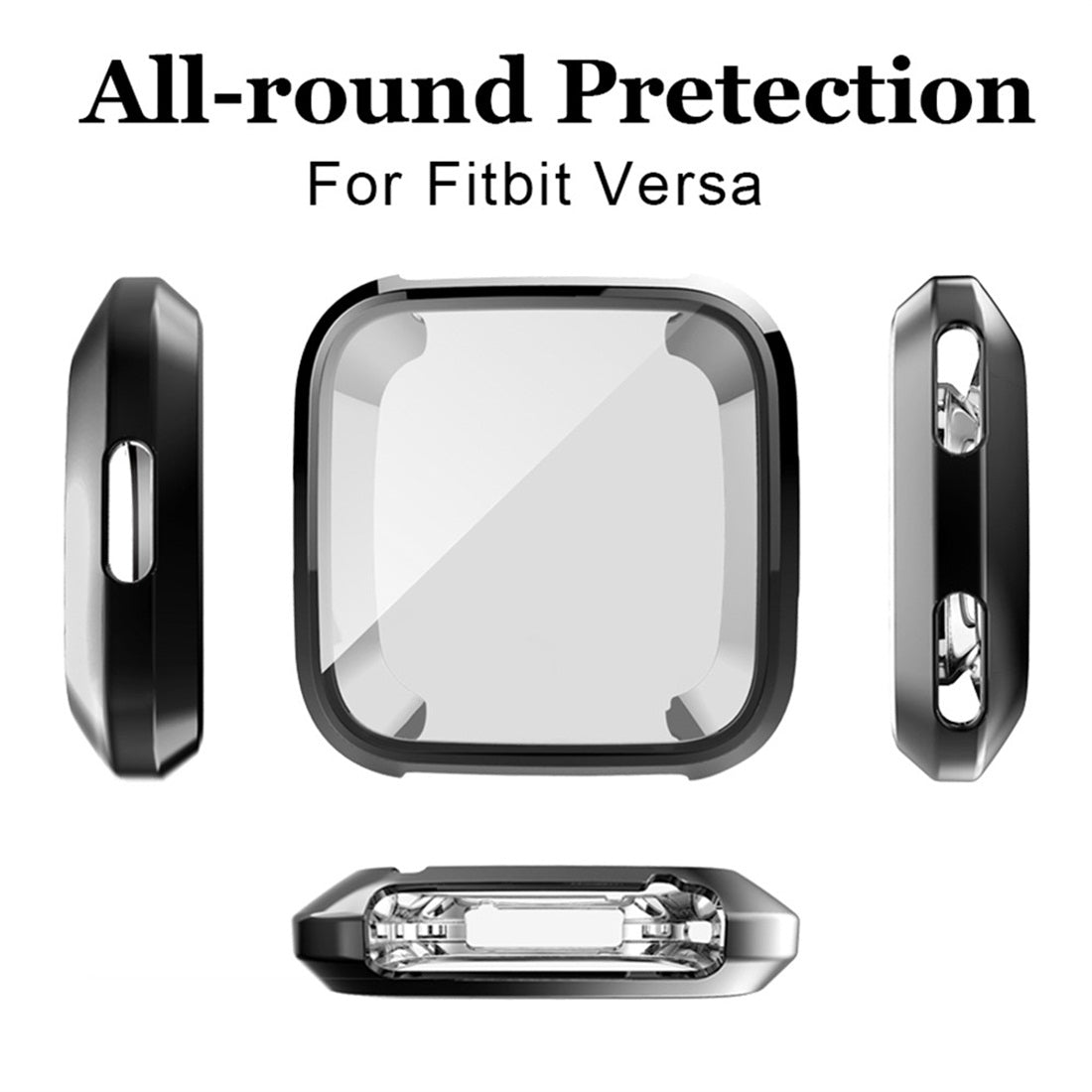 Smart-Watch-Soft-TPU-Protective-Case-for-Fitbit-Versa(Transparent)