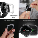 Smart-Watch-Soft-TPU-Protective-Case-for-Fitbit-Versa(Transparent)