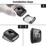 Smart-Watch-Soft-TPU-Protective-Case-for-Fitbit-Versa(Transparent)