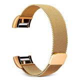 Smart-Watch-Stainless-Steel-Watch-Band-for-FITBIT-Charge-2,-Size:-L(Gold)