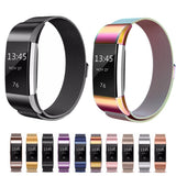 Smart-Watch-Stainless-Steel-Watch-Band-for-FITBIT-Charge-2,-Size:-L(Gold)