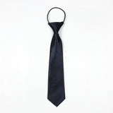 Solid-Color-Casual-Rubber-Band-Lazy-Tie-for-Children(White)