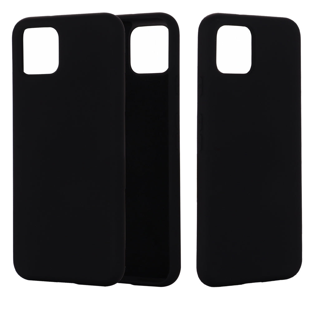 Solid-Color-Liquid-Silicone-Shockproof-Full-Coverage-Case-for-Google-Pixel-4XL-(Black)