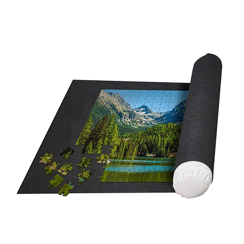 Solid-Felt-Jigsaw-Puzzle-Organizer-Mat,-Specification:-26-x-46-inch(Black-Printed-Single)