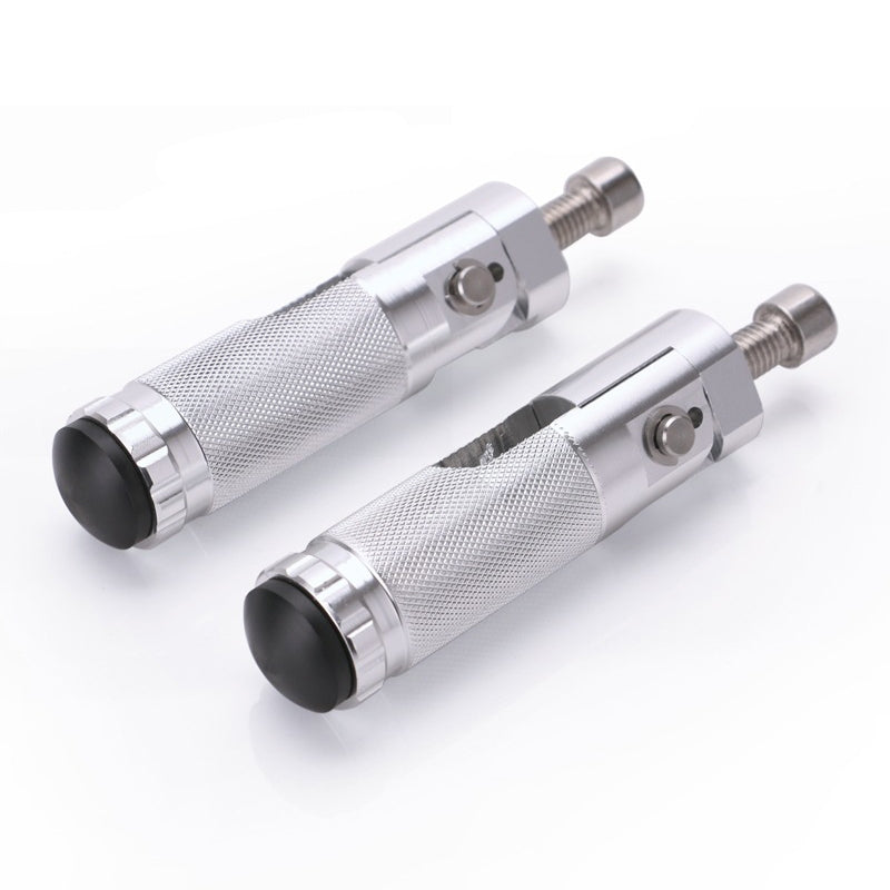 Speedpark-1-Pair-Universal-Folding-Footrests-Footpegs-Foot-Rests-Pegs-Rear-Pedals-Set-8mm-Install-Bolts-(Silver)