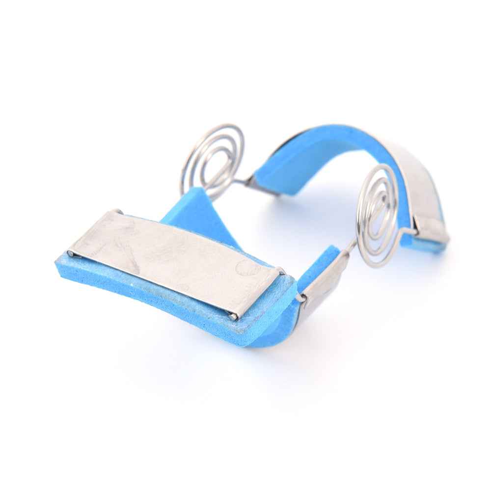Stainless-Steel-Finger-Exercise-Finger-Joint-Orthosis-Fracture-Fixation-Splint-Active-Straight-Hand-Protection-Sleeve,-Size:M(Blue)