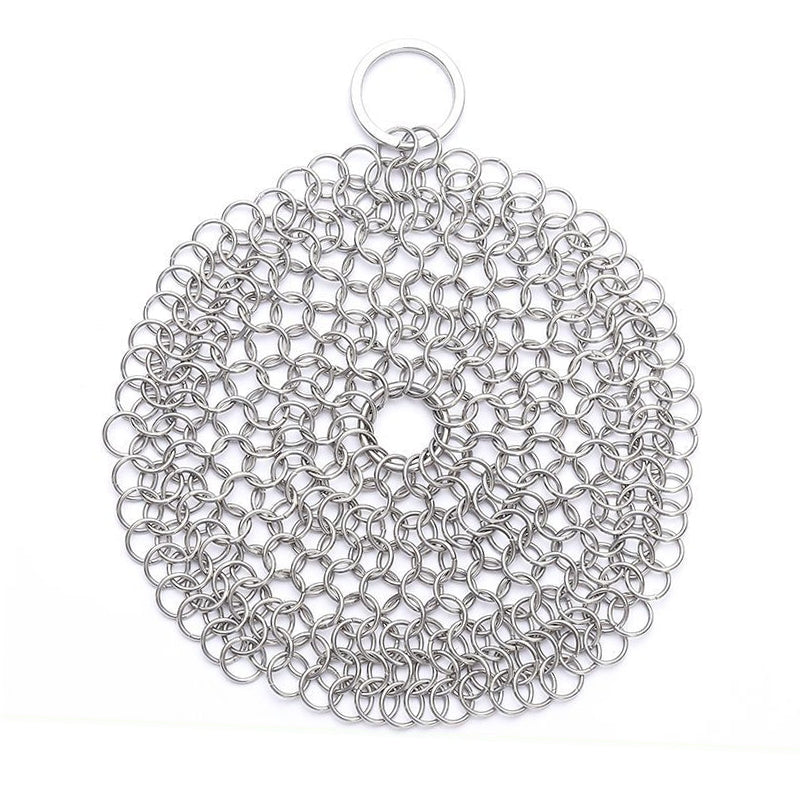 Stainless-Steel-Round-Iron-Cleaner-Pot-Brush-Scrubber-Home-Cookware-Kitchen-Cleaning-Tool,-Size:4-x-4-inch