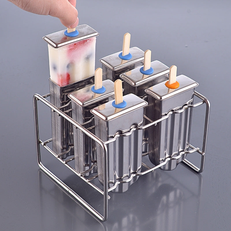 Ice-Cream-Mold,-Stainless-Steel-Popsicle-Maker-with-6-Watermelon-Cups