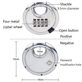 Stainless-Steel-Password-Padlock-304-Waterproof-And-Rust-Proof-Outdoor-Courtyard-Door-Cabinet-Lock-Round-Cake-Lock(Silver)