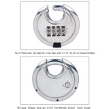 Stainless-Steel-Password-Padlock-304-Waterproof-And-Rust-Proof-Outdoor-Courtyard-Door-Cabinet-Lock-Round-Cake-Lock(Silver)