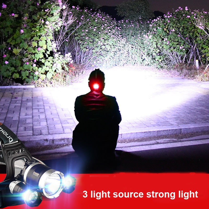 Strong-Light-Long-Range-Rechargeable-Three-Head-Lamp-Outdoor-Fishing-Lamp-Led-Head-Mounted-Flashlight-(3T6-2-Batteries)