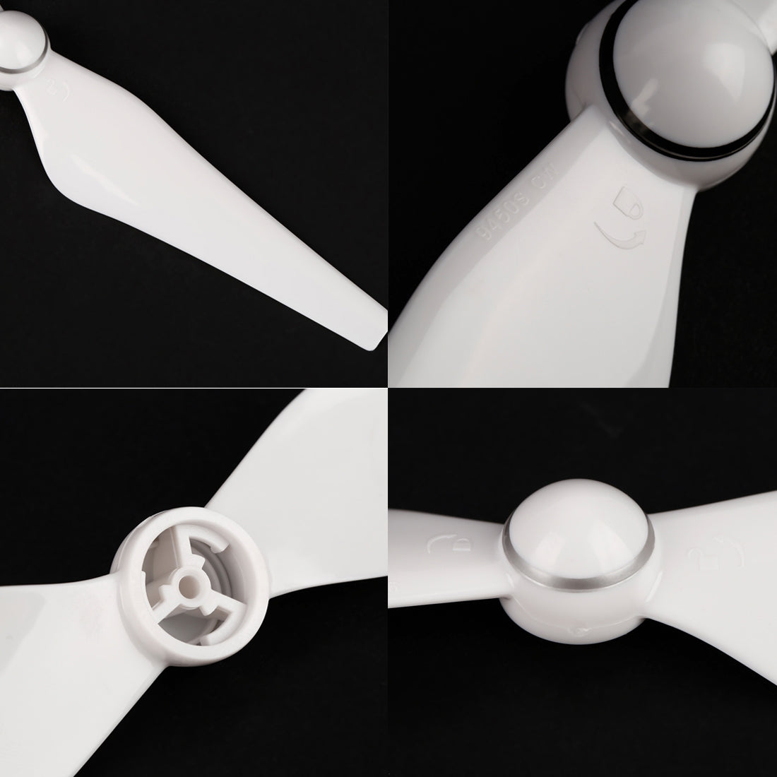 Sunnylife-2-Pairs-9450-Props-CW-/-CCW-Propellers-for-DJI-Phantom-4(White)