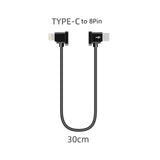 Sunnylife-TY-X9304-Suitable-For-DJI-Mavic-Air-2S-/-DJI-FPV-Flight-Glasses-V2-/-Mavic-Mini2-/-Osmo-Pocket-2-Mobile-Phone-Tablet-Cable-30cm-Type-C-to-8-Pin-Cable