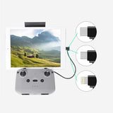 Sunnylife-TY-X9304-Suitable-For-DJI-Mavic-Air-2S-/-DJI-FPV-Flight-Glasses-V2-/-Mavic-Mini2-/-Osmo-Pocket-2-Mobile-Phone-Tablet-Cable-30cm-Type-C-to-8-Pin-Cable