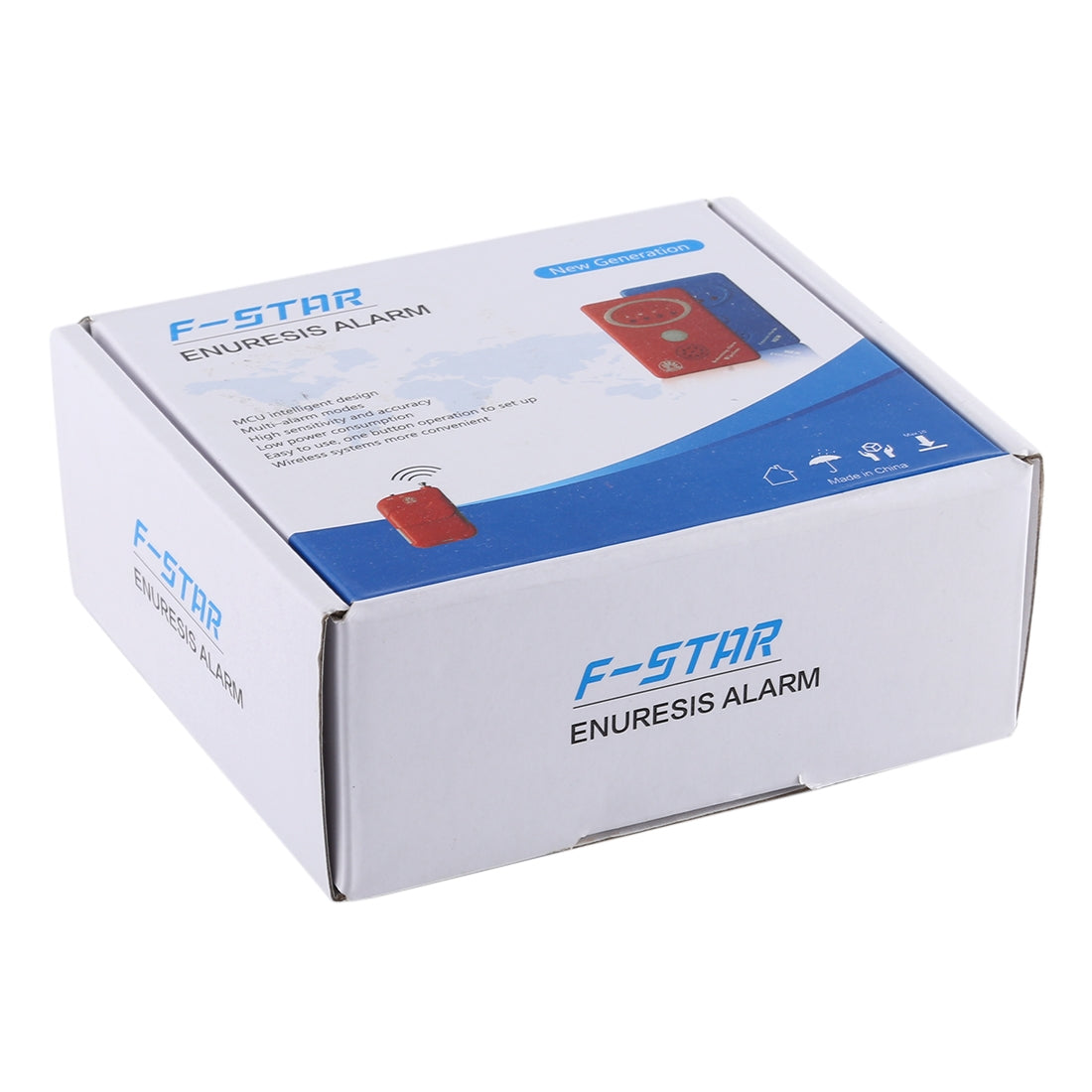 SVY001B-Adult-/-Baby-Bedwetting-Enuresis-Urine-Bed-Wetting-Alarm-+Sensor-With-Clamp(Blue)