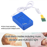 SVY001B-Adult-/-Baby-Bedwetting-Enuresis-Urine-Bed-Wetting-Alarm-+Sensor-With-Clamp(Blue)