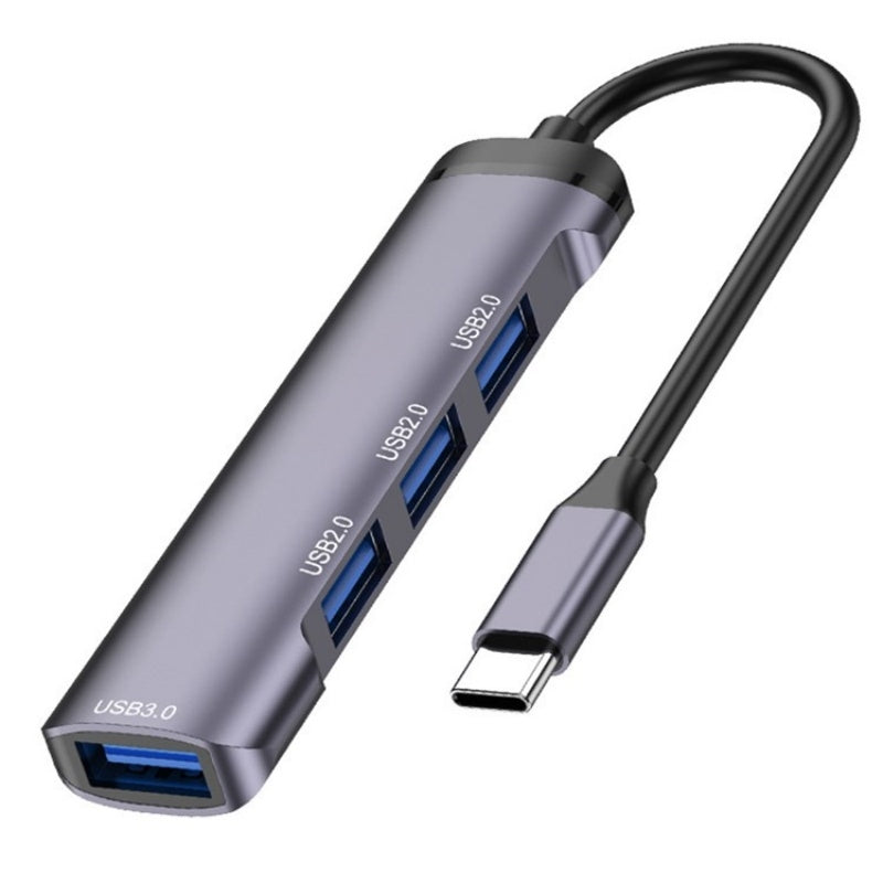 T-503-Portable-4-in-1-Type-C-Docking-Station-USB-C-to-USB2.0-x-3-+-USB3.0-HUB-Adapter