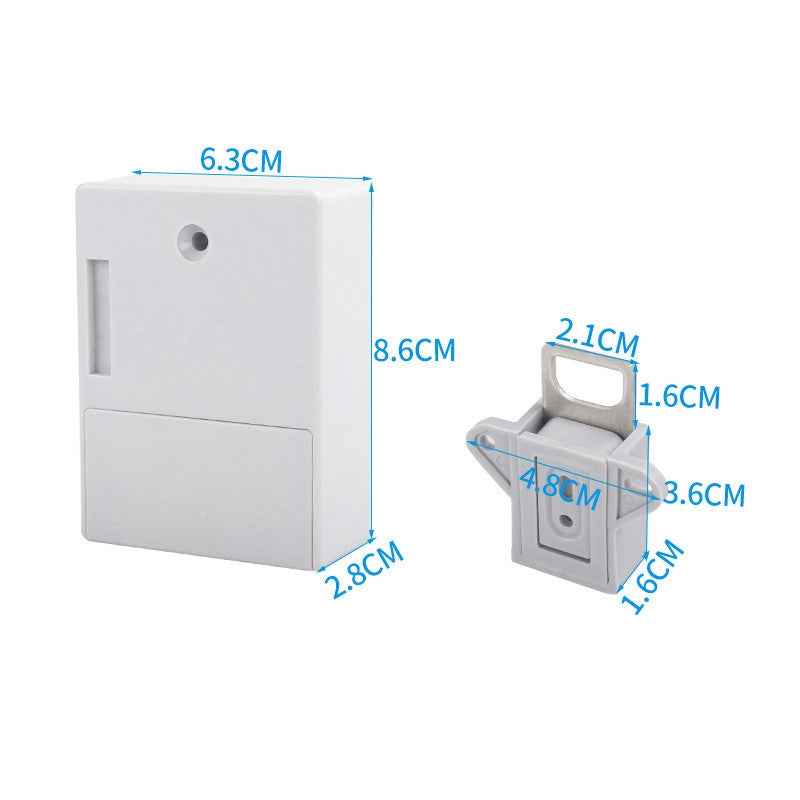 T3-ABS-Magnetic-Card-Induction-Lock-Invisible-Bilateral-Open-Cabinet-Door-Lock-(Black)