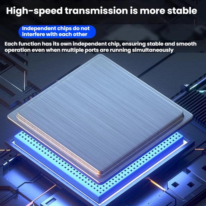 T615-Type-C-5-In-1-Docking-Station-HDMI-4K-60Hz-Screen-Mirroring-Converter-USB-3.0-Splitter-Laptop-Hub