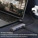 T615-Type-C-5-In-1-Docking-Station-HDMI-4K-60Hz-Screen-Mirroring-Converter-USB-3.0-Splitter-Laptop-Hub