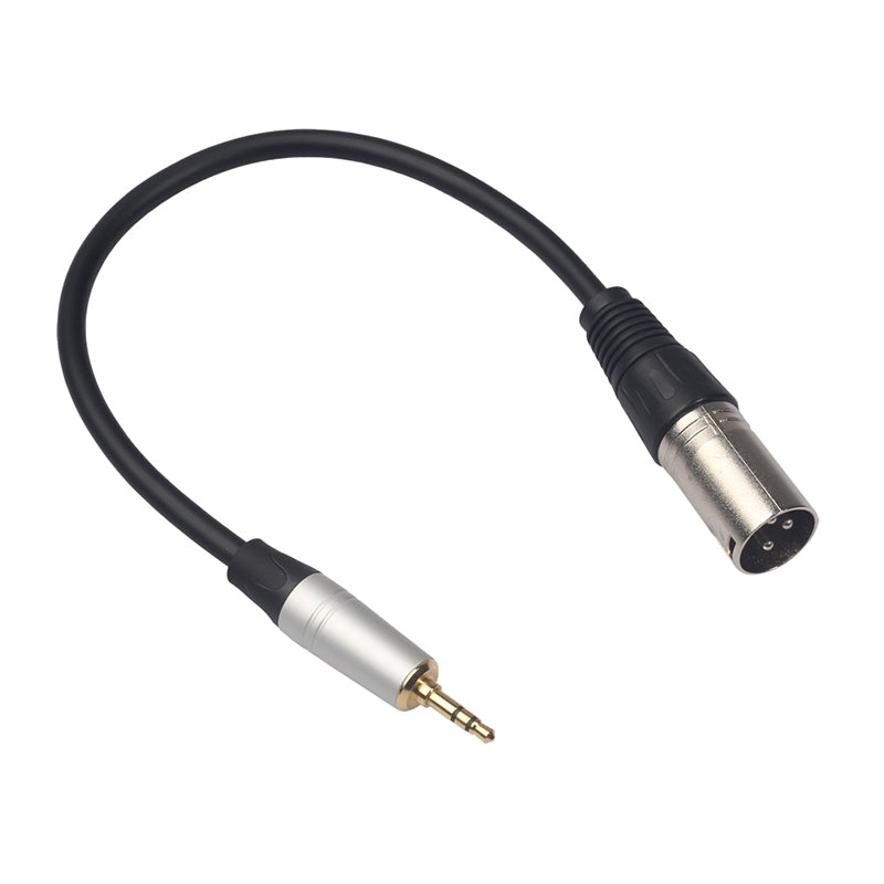 TC210KM173-3.5mm-Male-to-XLR-Male-Audio-Cable,-Length:-0.3m