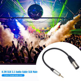 TC210KM173-3.5mm-Male-to-XLR-Male-Audio-Cable,-Length:-0.3m
