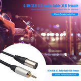 TC210KM173-3.5mm-Male-to-XLR-Male-Audio-Cable,-Length:-0.3m