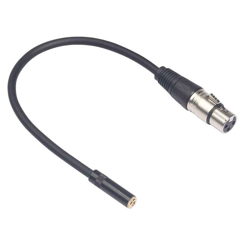 TC227K18-03-3.5mm-Female-to-XLR-Female-Audio-Cable,-Length:-0.3m