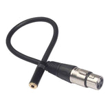 TC227K18-03-3.5mm-Female-to-XLR-Female-Audio-Cable,-Length:-0.3m