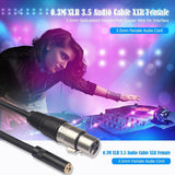 TC227K18-03-3.5mm-Female-to-XLR-Female-Audio-Cable,-Length:-0.3m