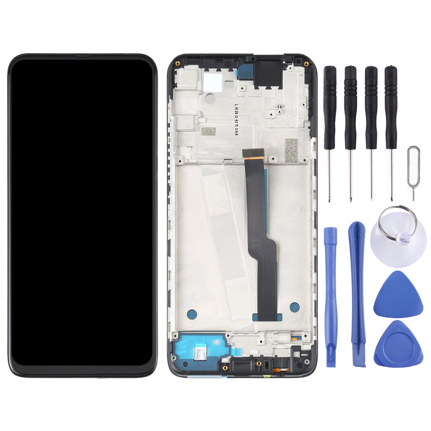 TFT-LCD-Screen-for-Motorola-One-Fusion+-PAKF0002IN-Digitizer-Full-Assembly-with-Frame-(Black)