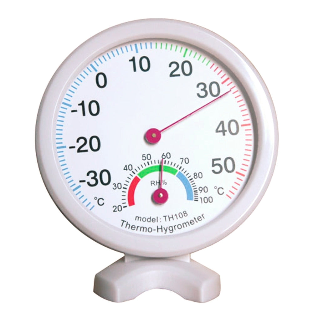 TH108-Mini-Round-Clock-shaped-Indoor-Outdoor-Hygrometer-Humidity-Thermometer-Temperature-Meter,-Random-Color-Delivery