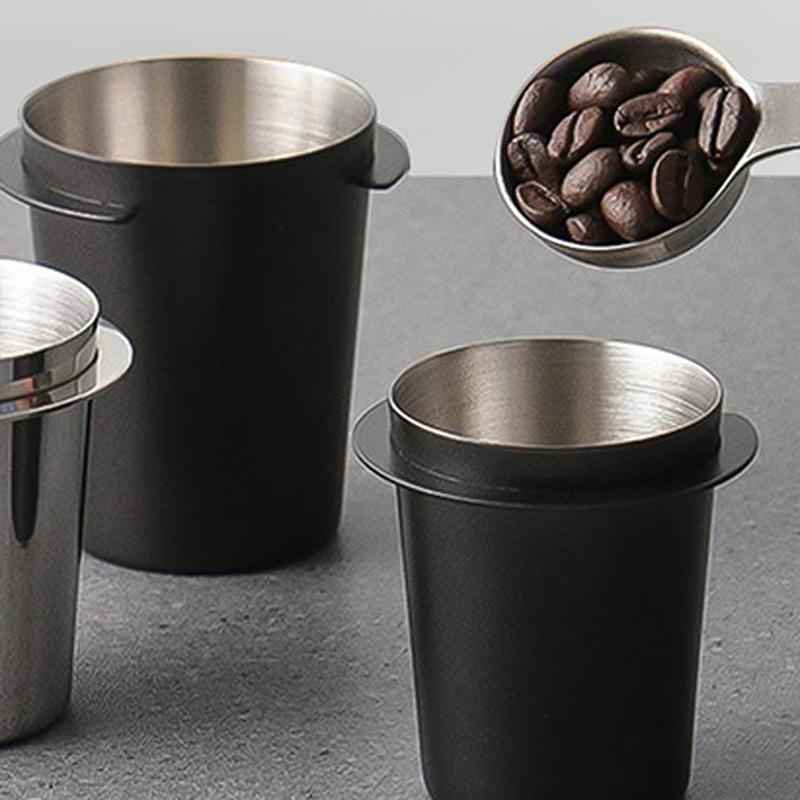 Thickened-Coffee-Catchers-Espresso-Machine-Handle-Catch-Tool,-Style:-51mm-Stainless-Steel-Mirror