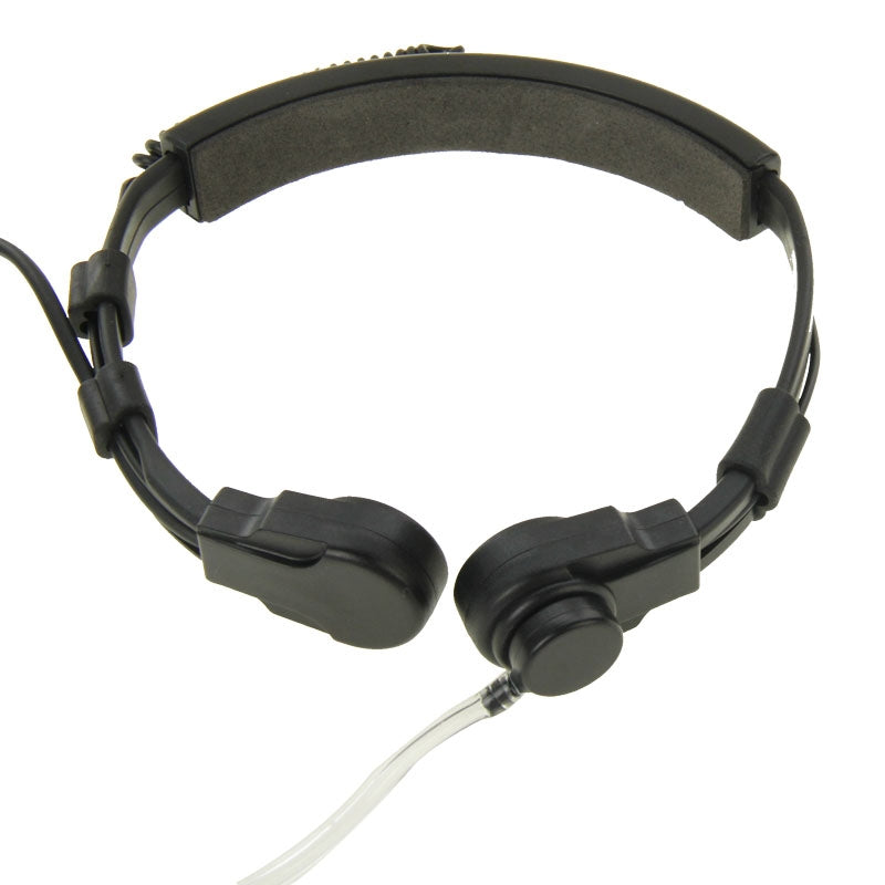 Throat-control-Transceiver-Earpiece-Headset-for-Walkie-Talkies,-3.5mm-+-2.5mm-Plug(Black)