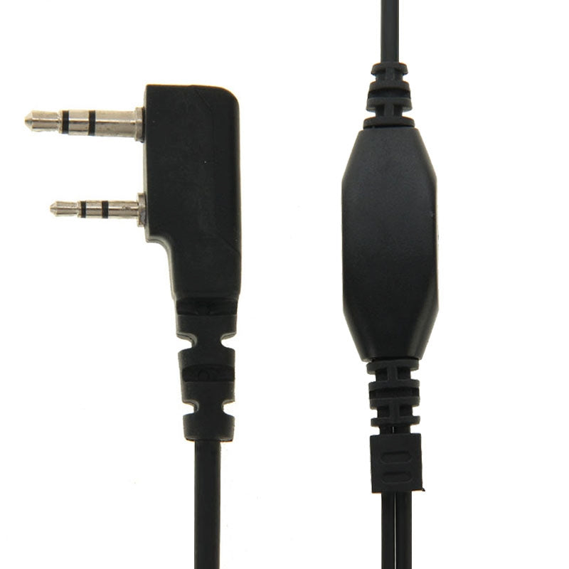 Throat-control-Transceiver-Earpiece-Headset-for-Walkie-Talkies,-3.5mm-+-2.5mm-Plug(Black)
