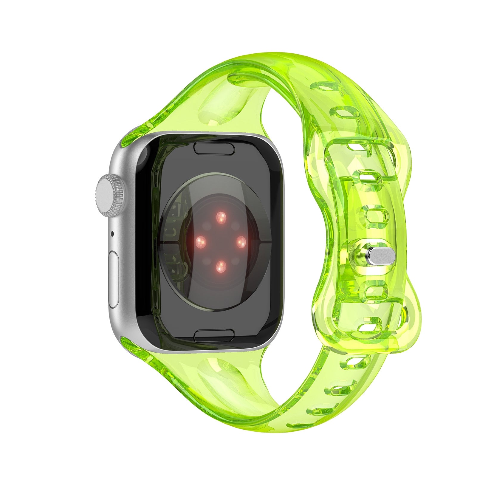 TPU-8-buckle-Watch-Band-For-Apple-Watch-Ultra-49mm&Watch-Ultra-2-49mm-/-Series-9&8&7-45mm-/-SE-3&SE-2&6&SE&5&4-44mm-/-3&2&1-42mm(Fluorescent-Yellow)