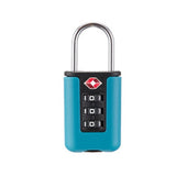TSA-Customs-Code-Lock-Travel-Luggage-Lock-Mini-Contrast-Color-Design-Combination-Padlock(Lake-Blue)