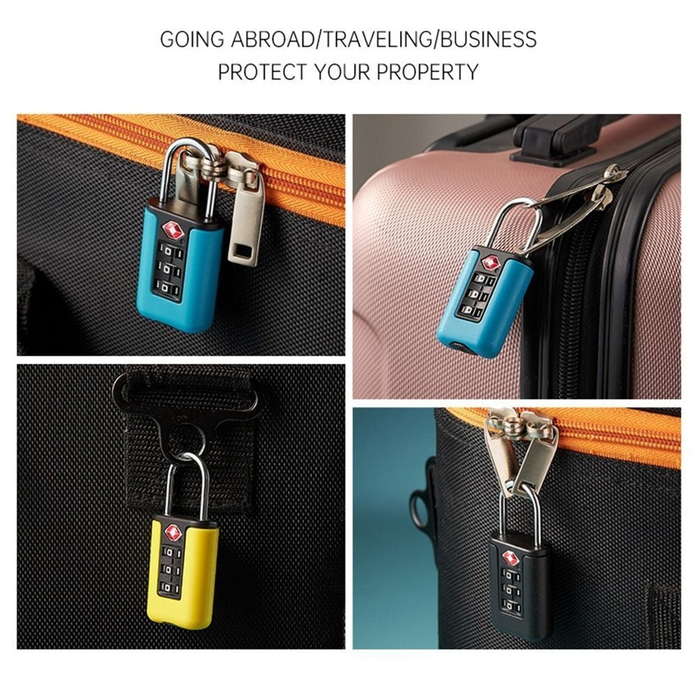 TSA-Customs-Code-Lock-Travel-Luggage-Lock-Mini-Contrast-Color-Design-Combination-Padlock(Lake-Blue)