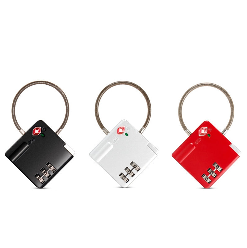 TSA-Customs-Combination-Lock-Anti-Theft-Wire-Padlock(Black)