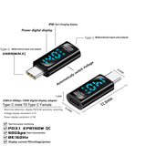 Type-C-Male-to-Type-C-Female-140W-Charging-Adapter-with-Digital-Display(Black)